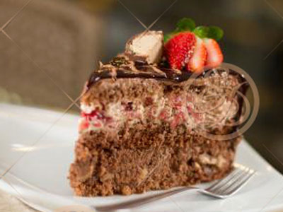 Bolo Valsa de Chocolate com Morangos Bolo valsa chocolate