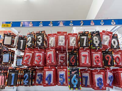 Velinhas decorativas de aniverários Acessórios bolos aniversário