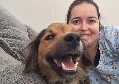 Veterinária e cachorro veterinária e cachorro