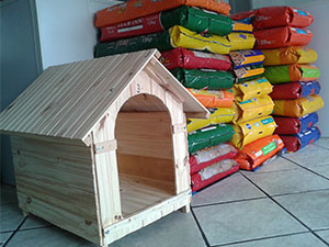 Casinha para cachorro e rações casinha de cachorro