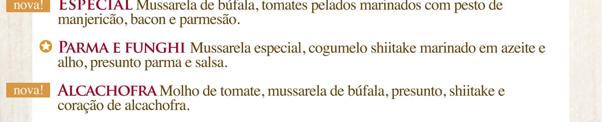 pizzas especiais pizza-delivery