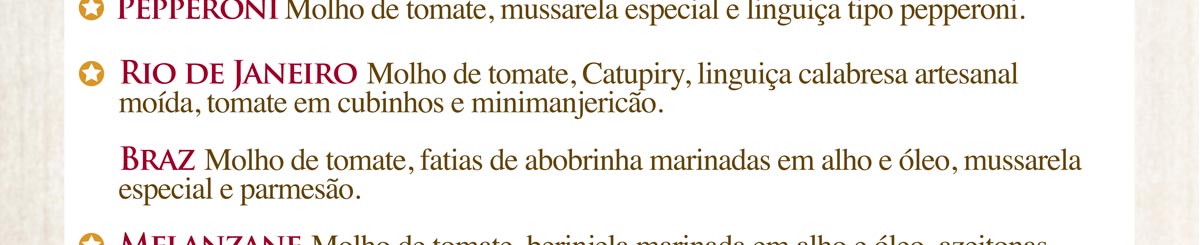 pizzas especiais pizzas-doces