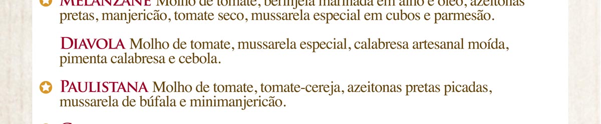 pizzas especiais pizzas especiais-salgadas-doces