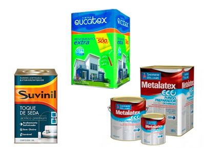 tintas, verniz, impermeabilizantes tintas-acabamentos