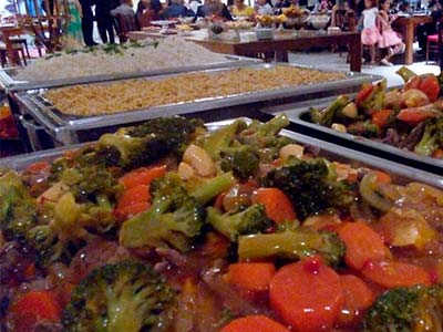 Buffet com cardápio variado Cardápio buffet