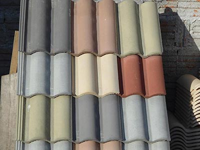 Telhas de diversos modelos e cores Telha