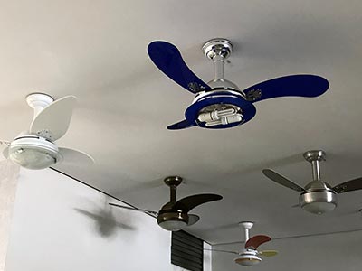 Ventiladores com lâmpada Ventiladores com lâmpada