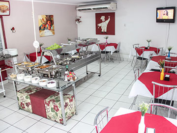 Salão Salão do restaurante