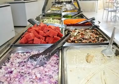Opções de saladas Saladas