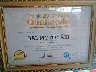 Prêmio de qualidade 2017 Prêmio de qualidade