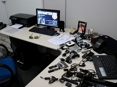 equipamento de investigação detetive-particular