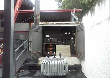 Instalação de transformador de energia Instalação de transformador