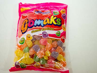 Pacote de gomas sortidas Gomaks Pacote de gomas sortidas e coloridas