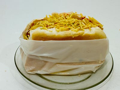 Lanche com palha Lanches