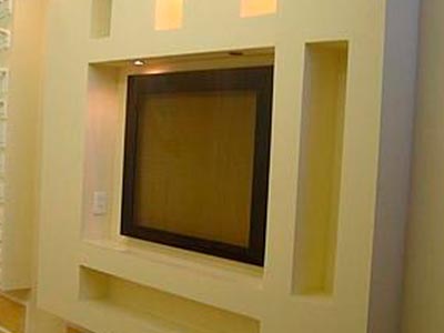 Paredes drywall e forro de gesso acartonado Molduras em gesso acartonado