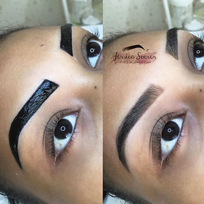 Design de sobrancelhas com Henna Design de sobrancelhas com Henna