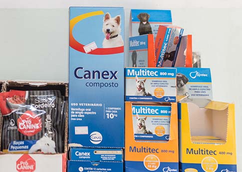 Medicamentos contra pulgas e carrapatos Vermífugos