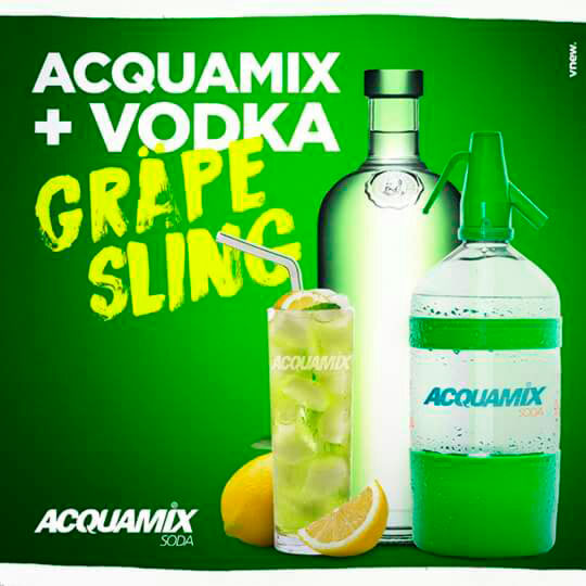 Acquamix Grape Sling Acquamix com vodka