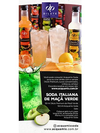 Soda italiana de maçã verde Soda italiana de maçã verde