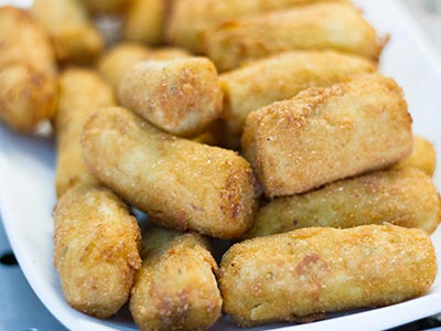 Banana á milanesa Banana á milanesa
