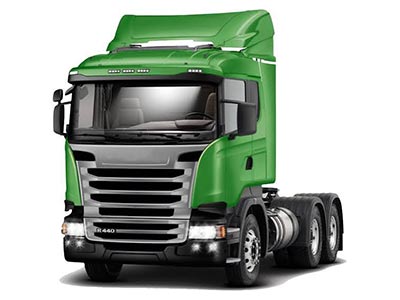 Habilitação para caminhão Caminhão cavalo mecânico verde