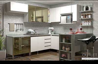 Cozinha modulada Móveis para cozinha
