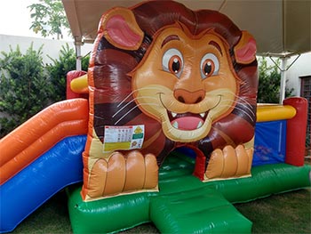 Brinquedo inflável para festas Leãozinho 3x1