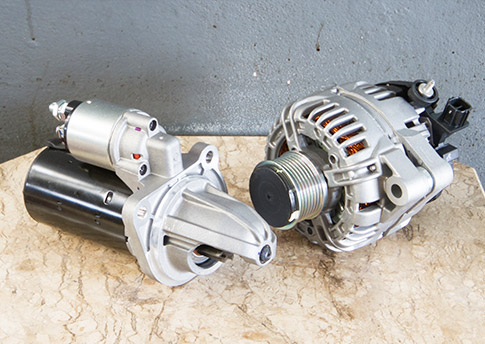 Alternador e motor de partida Alternador e motor de partida