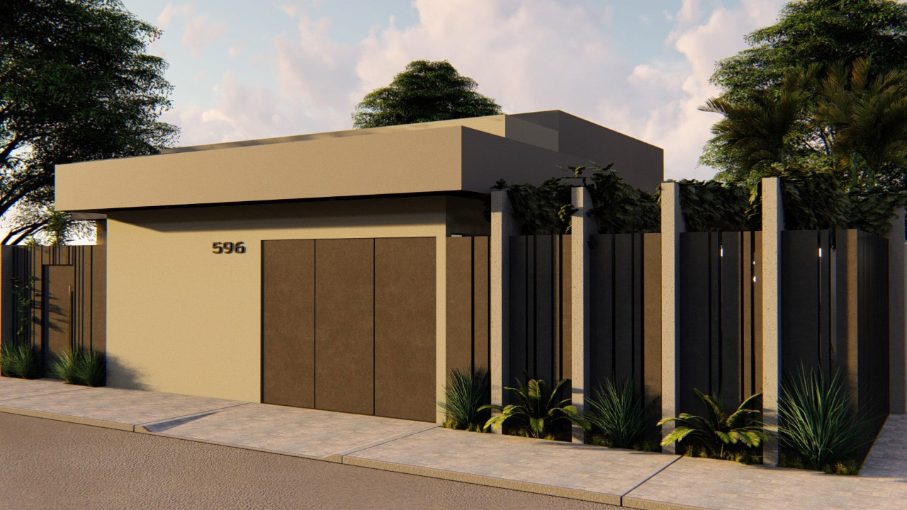 Projeto de construção de residência térrea de 90m² Projeto de construção de residência térrea de 90m²