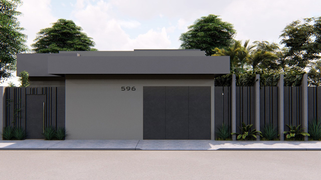 Projeto de construção de residência térrea de 90m² Projeto de construção de residência térrea de 90m²