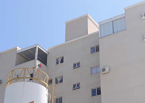 Cobertura de condomínios e hospitais Cobertura de condomínios e hospitais