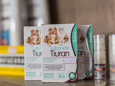 Tiuran, vermífugos e medicamentos veterinários em geral Medicamentos veterinários