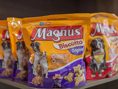 Biscoito Magnus para cães e outros petiscos Petiscos para cães