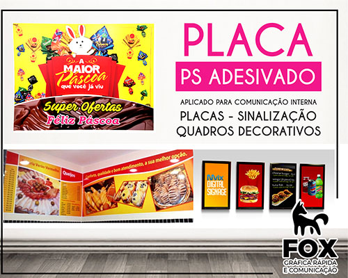 placa ps adesivado placa ps adesivado