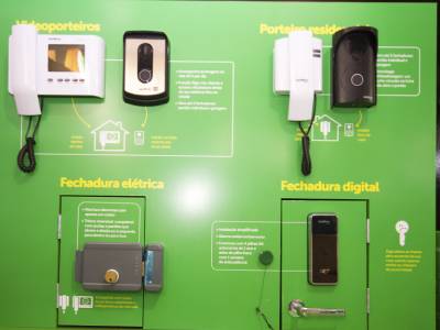 Porteiro e fechadura eletrônica Acessórios para portões eletrônicos