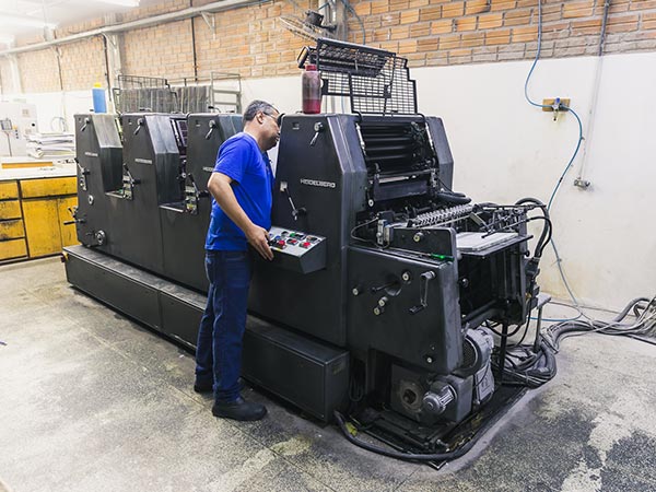 Maquinário de última geração Impressão de materiais