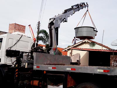 Munck para elevação de materiais Transporte de materiais com munck
