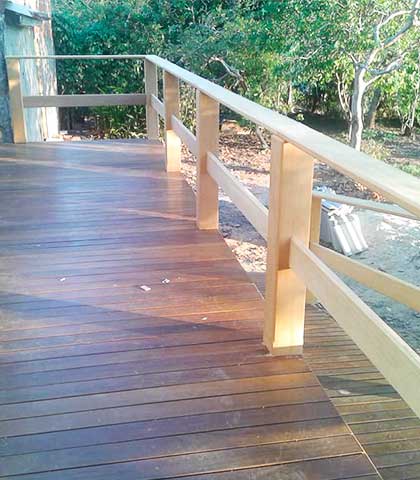 Deck de madeira Madeira para decks