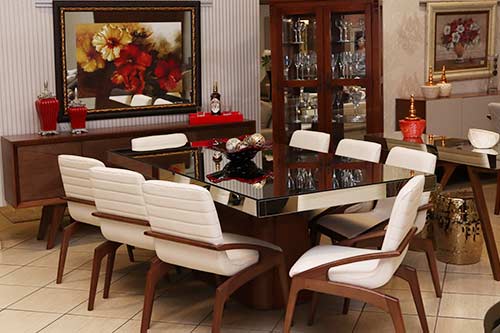 mesa de jantar, quadro e aparador mesa-jantar-quadro-aparador