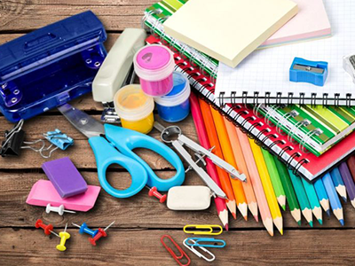 Artigos de papelaria Material escolar básico