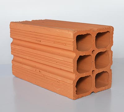 Tijolo de 6 furos Bloco cerâmico de 6 furos