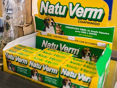 Vermífugos para uso em cães e gatos Vermífugos