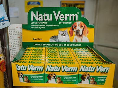 Produtos para controle de pragas em cães Natu Verm