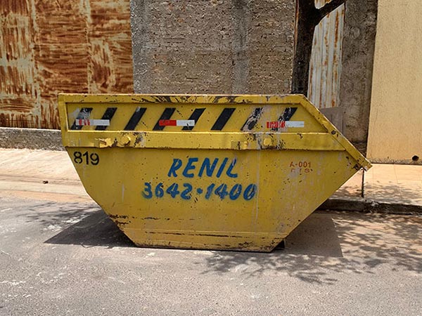 Caçamba para restos de materiais de construção Caçamba