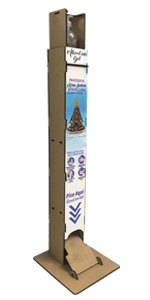 Totem de álcool em gel em MDF Totem de álcool em gel em MDF