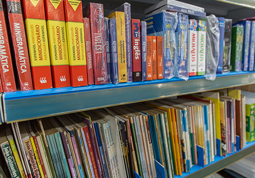 Livros didáticos e dicionários Livros didáticos e dicionários