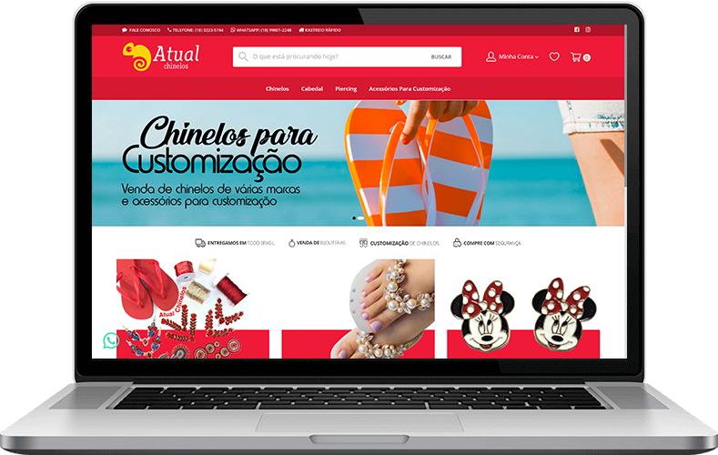 Loja virtual da Atual Chinelos Loja virtual