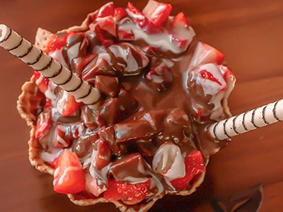 Cestinha de chocolate Cestinha de chocolate