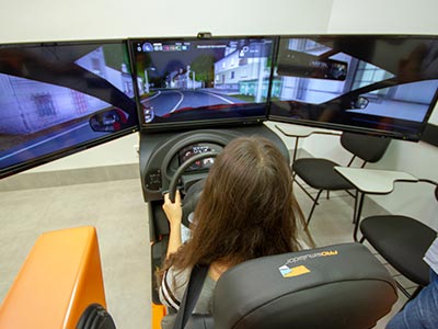 Simulador de aula de carro Simulador de direção veicular