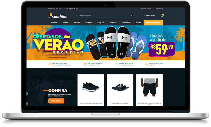 Loja virtual da Sportime Loja virtual da Sportime